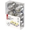 Emos LED decoration - tea light sidabrinis, CR2032, indoor, vintage, 6 pcs