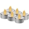 Emos LED decoration - tea light sidabrinis, CR2032, indoor, vintage, 6 pcs