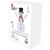 Emos LED folding snowman, 90 cm, indoor and outdoor, cold baltas