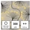 LED girlianda NANO, 230Vac, 5.2m, 300 x LED, šiltai balta, su laikmačiu, EMOS