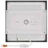 Emos LED luminaire NEXXO, square, juodas, 21W, with CCT change