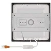 Emos LED luminaire NEXXO, square, juodas, 12,5W, with CCT change