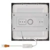 Emos LED luminaire NEXXO, square, sidabrinis, 12,5W, with CCT change