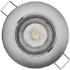 Emos LED spotlight SIMMI sidabrinis, circle 5W warm baltas