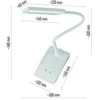 Emos LED table lamp EDDY, baltas
