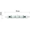 Emos Linear halogen bulb J78 120W R7s warm baltas