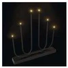 Emos Metal LED candle holder juodas, 40 cm, 2x AA, indoor, warm baltas