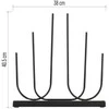 Emos Metal LED candle holder juodas, 40 cm, 2x AA, indoor, warm baltas