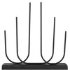 Emos Metal LED candle holder juodas, 40 cm, 2x AA, indoor, warm baltas