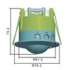 Mikrobangis judesių jutiklis Emos 1200W/360gr/8m/IP20 baltas