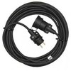 Emos Outdoor extension cable 25m / 1 socket / juodas / rubber / 230 V / 1.5mm2
