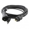 Emos Outdoor extension cable 25m / 1 socket / juodas / rubber / 230 V / 1.5mm2