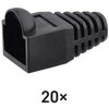 Emos RJ45 jungčių apsauga, juodos sp, 20 vnt.