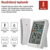 EMOS Skaitmeninis termometras with Hygrometer, Wireless Sensor, Alarm Clock, and Date Ekranas E0558W