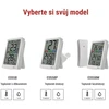 EMOS Skaitmeninis termometras with Hygrometer, Wireless Sensor, Alarm Clock, and Date Ekranas E0558W