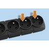 Emos Surge protector - 5 sockets, 1,5m, juodas