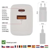 Emos Universalus USB-C ir USB-A sieninis įkroviklis GaN PD 45 W maks.