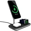 Epico 3in1 Wireless Charger Made for MagSafe su adapteriu - Juodas