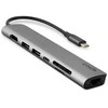 Epico 7in1 Multimedia Hub 8K su USB-C jungtimi - kosminis pilkas