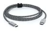 Epico Braided USB-C to USB-C Cable 1.2m - Kosminė pilka