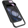 „Epico Hero Pro Mag+Case“ dėklas, skirtas „iPhone Air“, suderinamas su „Qi2“ ir „MagSafe“, juodas, permatomas