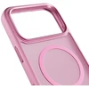 „Epico HeroMatte Pro Mag+Case“ dėklas, skirtas „iPhone 17 Pro“, suderinamas su „Qi2“ ir „MagSafe“, rožinis