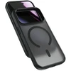 „Epico HeroMatte Pro Mag+Case“ dėklas, skirtas „iPhone 17 Pro Max“, suderinamas su „Qi2“ ir „MagSafe“, juodas