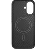 Dėklas Epico Mag+ Hybrid Carbon Case iPhone 16 Plus - Juodas