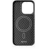 Dėklas Epico Epic Mag+ Hybrid Carbon Case - MagSafe suderinamas su iPhone 15 Pro - Juodas