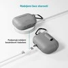 Epico silicone dėklas with carabiner | AirPods Pro 3 | pilkas | safety carabiner