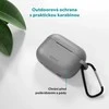 Epico silicone dėklas with carabiner | AirPods Pro 3 | pilkas | safety carabiner