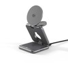 Epico UltraBase Qi2 25W 3in1 Fold Metal Mag+ Wireless Charging Stand EF60 | Kosminė pilka