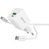 „Epico UltraBoost EA20“ 20 W „GaN Power“ greitasis įkroviklis + 1,2 m USB-C laidas - baltas