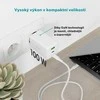Epico UltraBoost GaN 100W galios greitasis įkroviklis EA100 + 1,2 m USB-C laidas - baltas