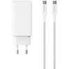Epico UltraBoost GaN 100W galios greitasis įkroviklis EA100 + 1,2 m USB-C laidas - baltas