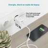 Epico UltraBoost GaN 35W galios greitasis įkroviklis EA35 + 1,2 m USB-C laidas - baltas