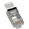 EuroLan FTP RJ45 connector, Cat.6, 8p8c, wire, auksinis-plated, folded
