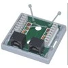 DATACOM EuroLan UTP lizdas gipskartoniui, 2x RJ45, baltas, Cat.5e gnybtų blokas