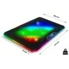 Podstawka chłodząca Evolveo Ania 9RGB, chłodząca podkładka pod laptop, 6x ventilátor, RGB pašvietimas wentylatorów i obwodu