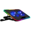 EVOLVEO CoolPro, nešiojamojo kompiuterio aušinimo kilimėlis, 2 ventiliatoriai, RGB foninis apšvietimas, juodas