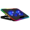EVOLVEO CoolPro, nešiojamojo kompiuterio aušinimo kilimėlis, 2 ventiliatoriai, RGB foninis apšvietimas, juodas