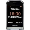 Mobilusis telefonas „Evolveo EasyPhone FS“, atlenkiamas 2,8 colio įstrižainės mobilusis telefonas senjorams su įkrovimo stovu (raudonos spalvos)