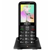 Mobilusis telefonas „Evolveo EasyPhone XO“, senjorams skirtas mobilusis telefonas su įkrovimo stovu, juodas