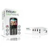 EVOLVEO EasyPhone XS, mobilusis telefonas senjorams, baltas