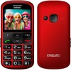 EVOLVEO EasyPhone XS, mobilusis telefonas senjorams, raudonas