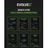 EVOLVEO G650 maitinimo šaltinis 650 W, 80+ GOLD, ATX 3.1, aPFC, 140 mm ventiliatorius