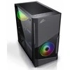 EVOLVEO M5, korpusas mATX, permatomas šonas, juodas
