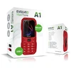 EVOLVEO MaxPhone A1, tlačítkový Dual SIM telefon, červený