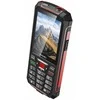Mobilusis telefonas Evolveo StrongPhone W4, atsparus vandeniui, patvarus dviejų SIM kortelių telefonas, juodas-raudonas