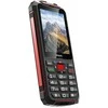 Mobilusis telefonas Evolveo StrongPhone W4, atsparus vandeniui, patvarus dviejų SIM kortelių telefonas, juodas-raudonas